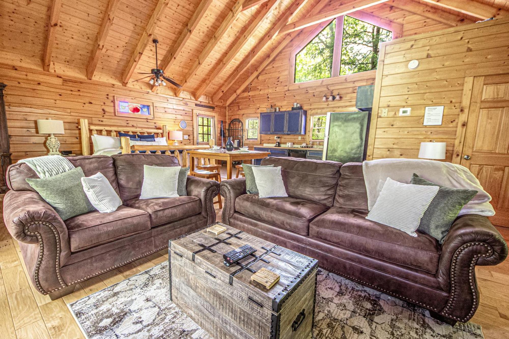 Love Me Tender Studio Cabin Sevierville Quarto foto